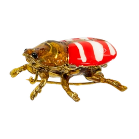 Брошь Скарабей